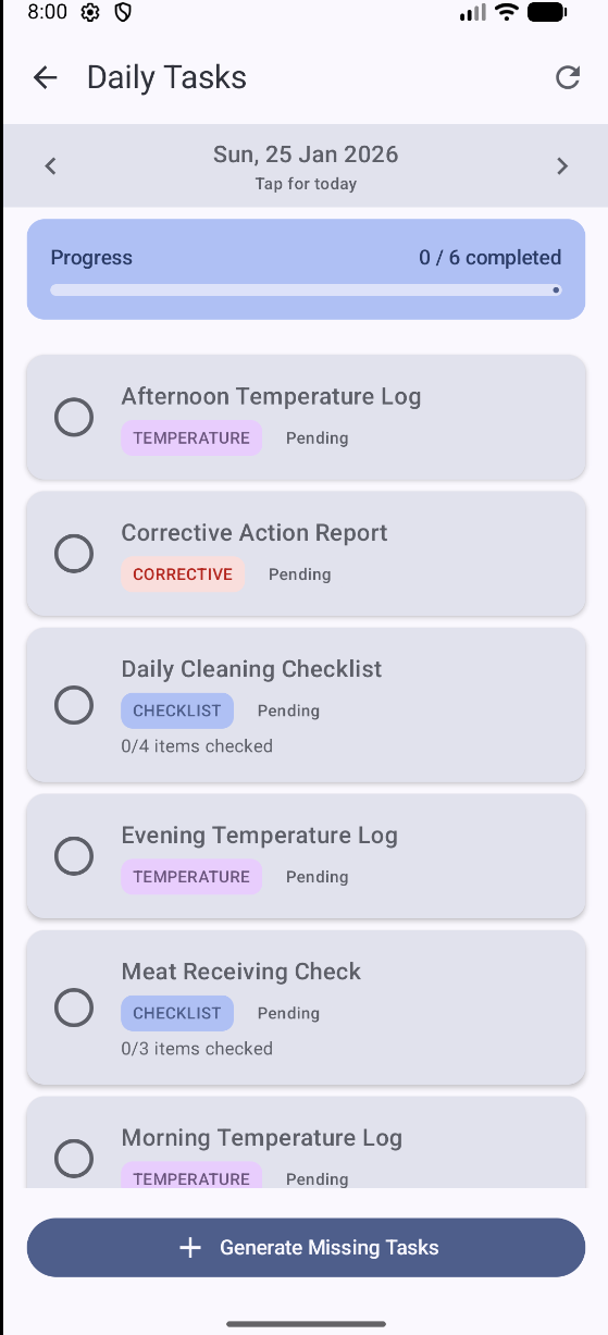 Chill-LOC App - Reports